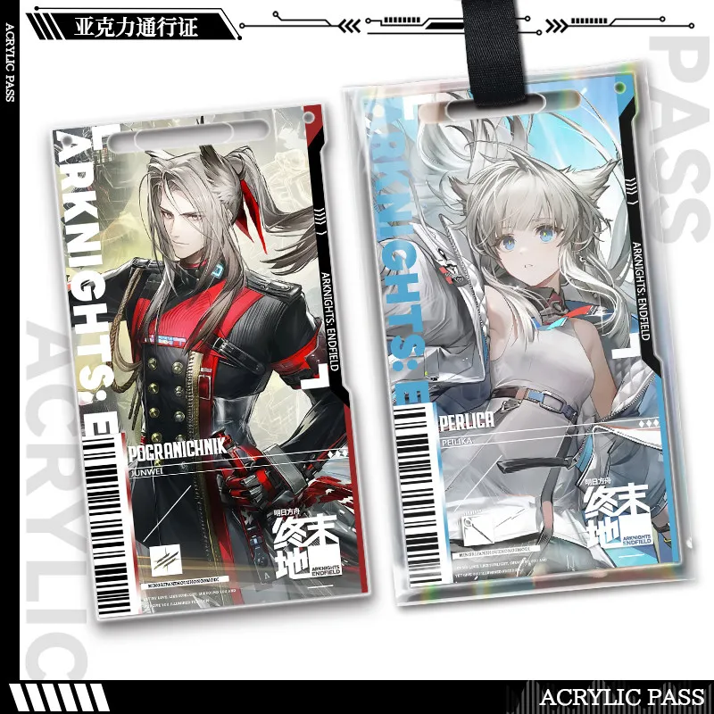 Game Arknights:Endfield Acrylic Pass Check Pendant Keychain Laevatain Wulfgard Ardelia Pogranichnik Bag Charm Xmas Birthday Gift view 5