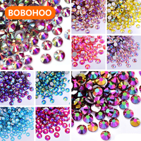 Mix Size Crystal AB Colorful Non Hotfix Rhinestone стразы Flatback Glass Stone Nail Rhinestones Diamond For DIY Decorations B117