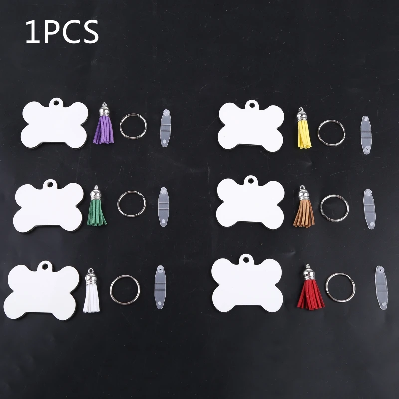 Various Shapes Thermal Transfer Blank Keychain Double-Side Printed for Key Tags