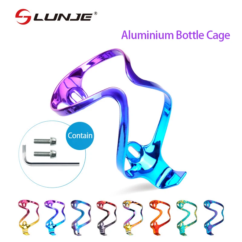 Ultralight Bicycle Water Bottle Cage Aluminum Alloy Water Bottle Holder Colorful Cycling Bottle Bracket Bicycle Accessories