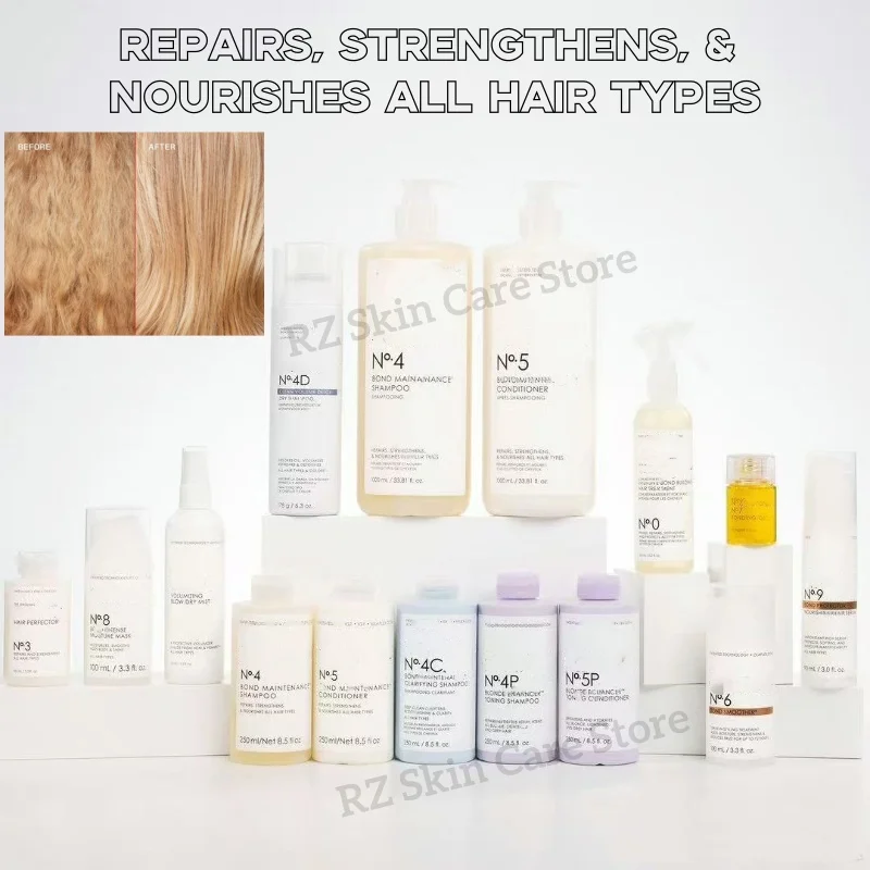 Original Shampoo Tinte Para El Cabello Set Nr. 3,4,5,6,7 Reparaturen stärkt und nährt alle Haartypen. Condicionador Bonding Oil