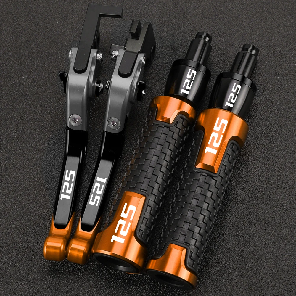 R QIANKONG Für DUKE 125 DUKE 125 2011-2024 2023 2022 2021 2020 2019 2018 2017 Motorrad Bremse Kupplung Hebel Lenker griff Griffe Enden 3