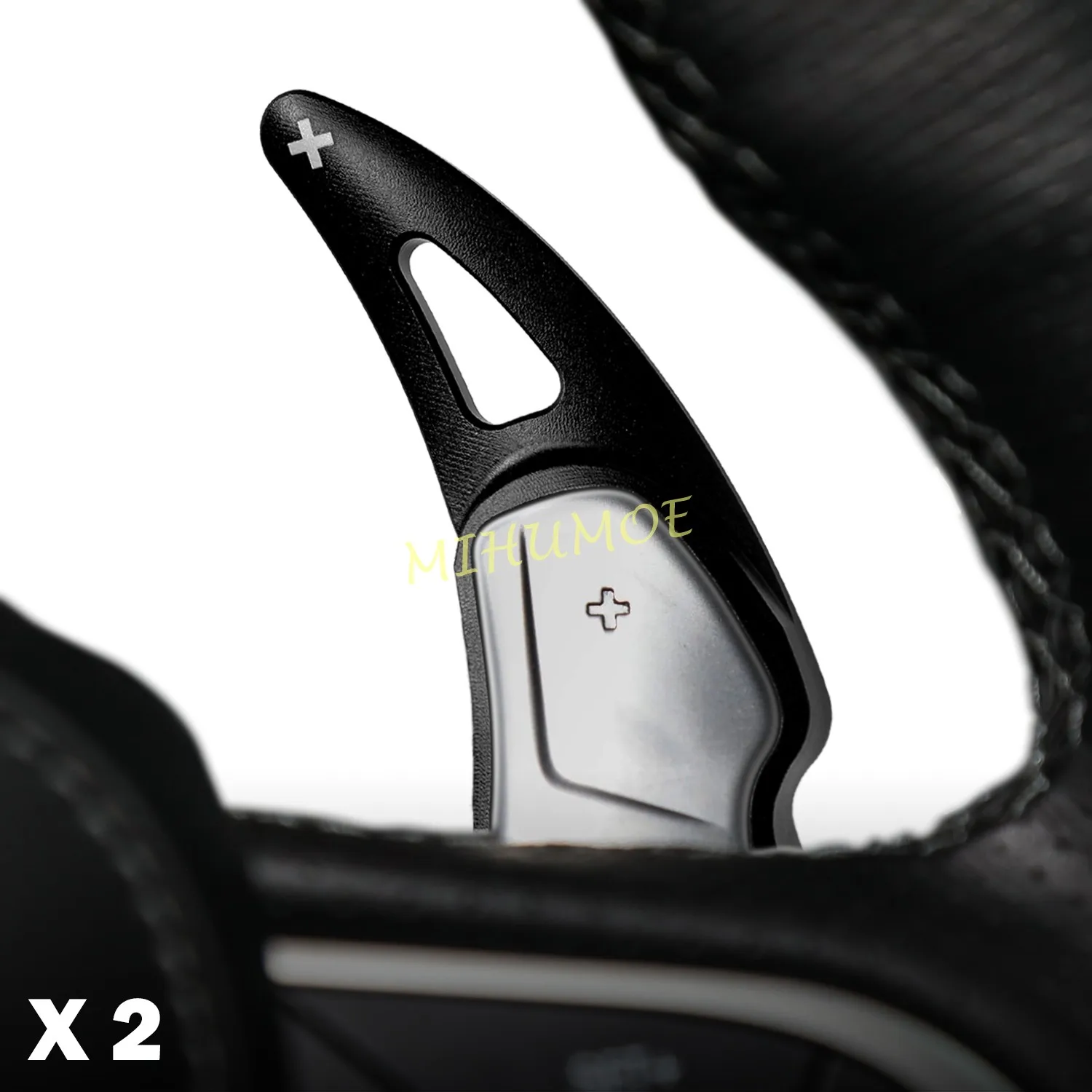 Black Aluminium Car Steering Wheel Paddle Shifter Extension For Jeep Grand Cherokee Dodge Charger Challenger Durango SRT