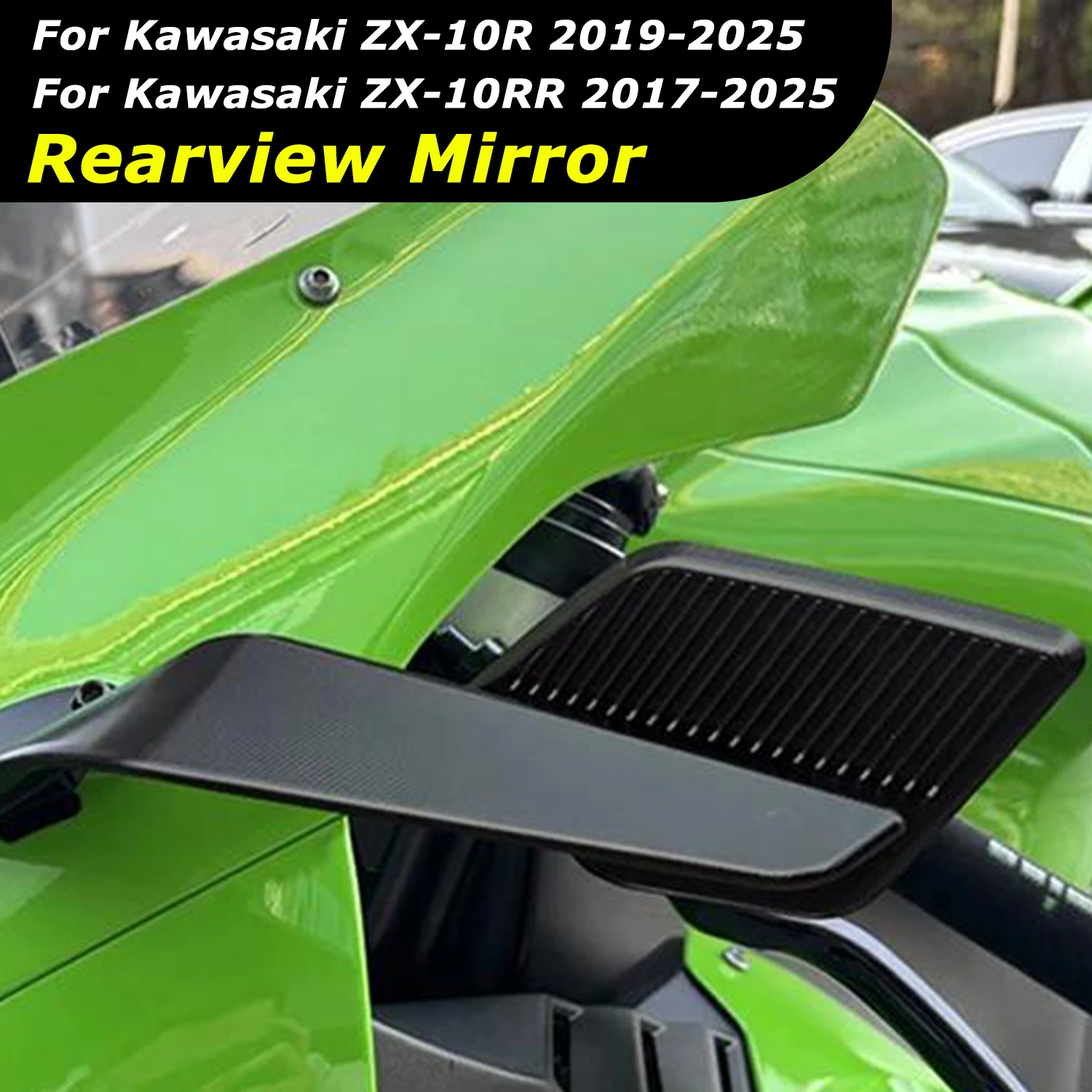 For Kawasaki ZX-10RR ZX 10RR 2017-2025 Modified Wind Wing Adjustable Rotating Motorcycle Rearview Mirror ZX-10R ZX 10R 2019-2025