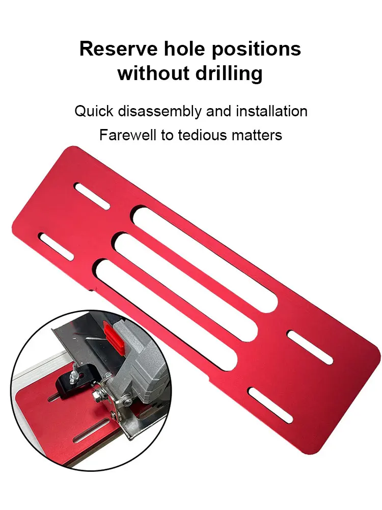 Carpentry Adjustable Cutting Wood Board Bracket Universal Base Plate for Marble Machine Handheld-saw Quick Positioning Bracket