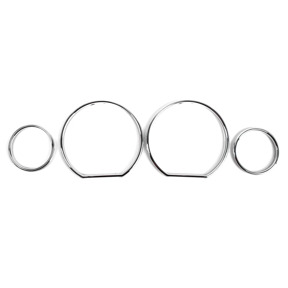 4Pcs Chrome Car Speedometer Gauge Dial Rings Bezel Trim ABS Plastic For BMW 3 Series E36 1990-2000