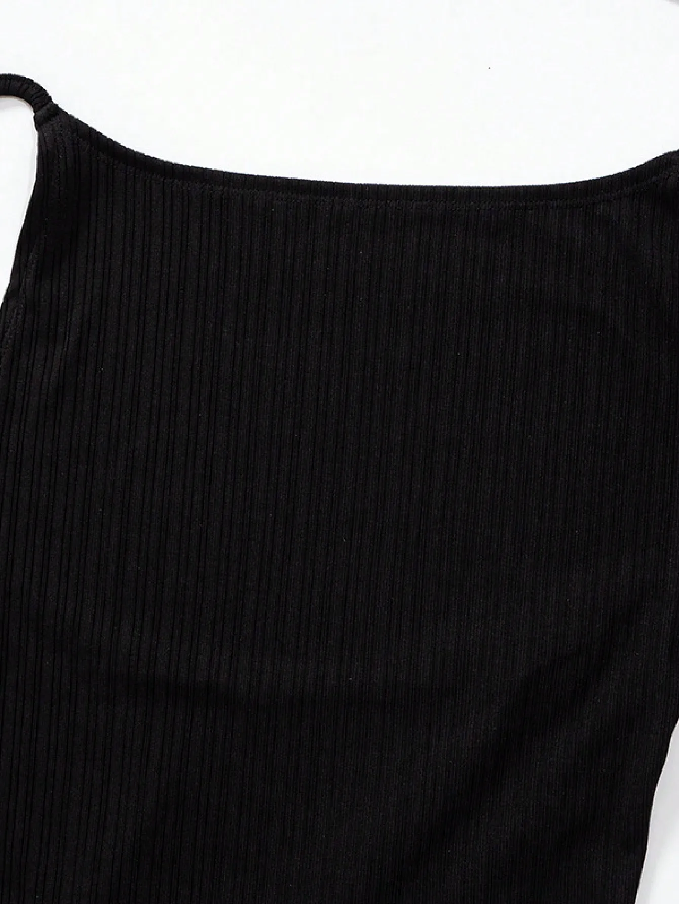 Hot Girl côtelé couleur unie jarretelle grande dos nu à bretelles longue robe mince