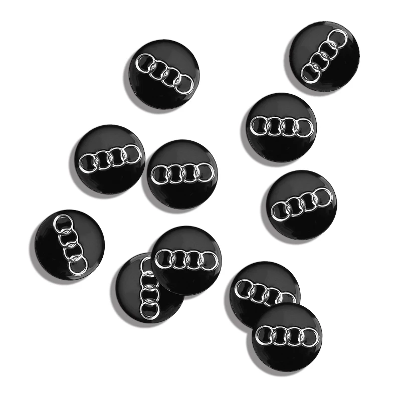 16mm 14mm For Audi Q5 Q3 Q7 R8 A3 A4L A5 A6L A8 A1 TT 8L A4 A5 A6 Car Key Shell Remote Case Cover Aluminum Emblem Symbol Sticker