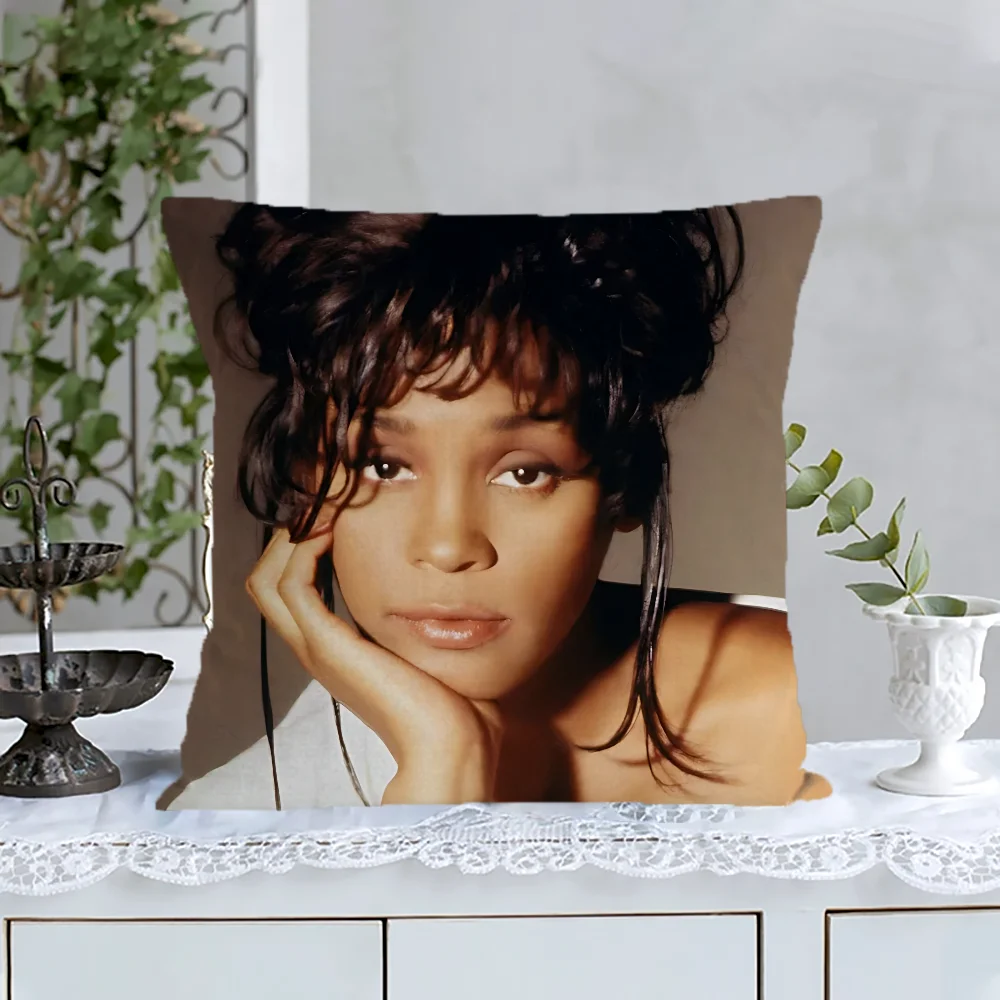 

Decorative Cushion Covers Singer W-Whitney Houstons Ornamental Pillow Cases Living Room Decoration Sleeping Pillows Cover Home