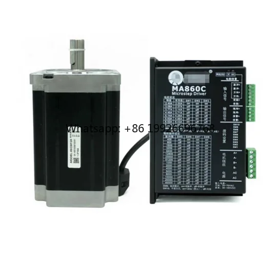 Nema34 Stepping Motor 86CM120-MA860C Motor Driver Cnc Kit 12N.M 14mm for 3D Printer 2-phase Leadshine 86 Stepper Motor Driver