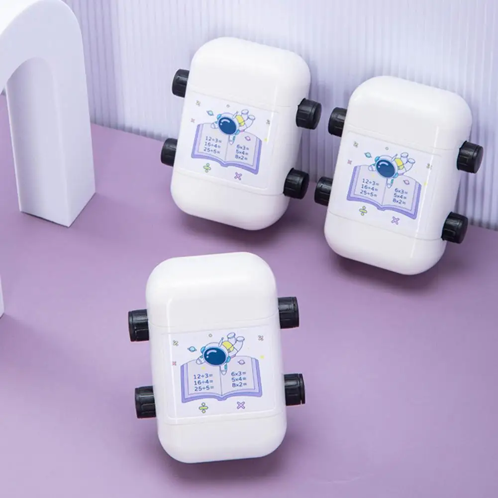 Easy to Carry Small Rotary Design Math Learning Stamp Random Problem Setting Classroom Supplies