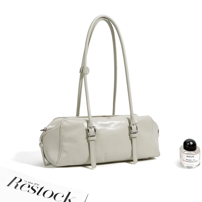 

2026 Women's Bag Suede Shoulder Bag Genuine Leather Designer Luxury Handbag Top-Handle Bag Commuter City Bagutte Bag High End