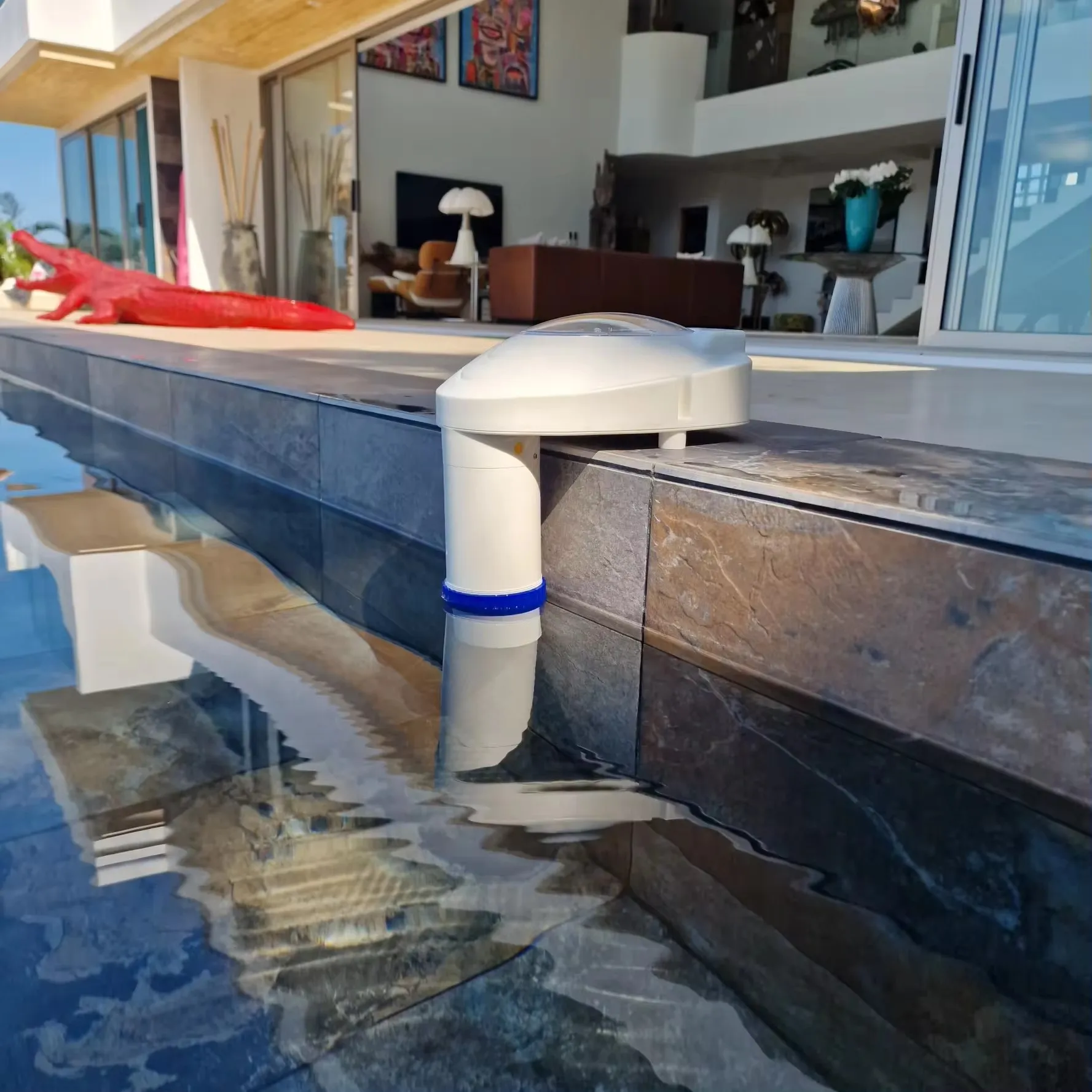 Sistema di allarme per piscina Sensore di movimento subacqueo per ricevitore remoto di sicurezza Smart Scout alimentato a batteria ricaricabile per bambini