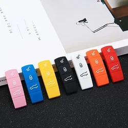 For Porsche 911 918 Panamera Macan Cayenne Cayman Boxster Multicolor Car Key Center Middle Trim Protect Shell Rubber Button Pad