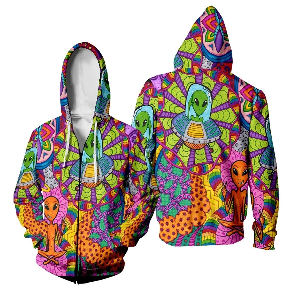 

Coat Anime Extraterrestrial Being 3D Print Women Men Hoodies Sweatshirts Cosplay Costume Hoodie