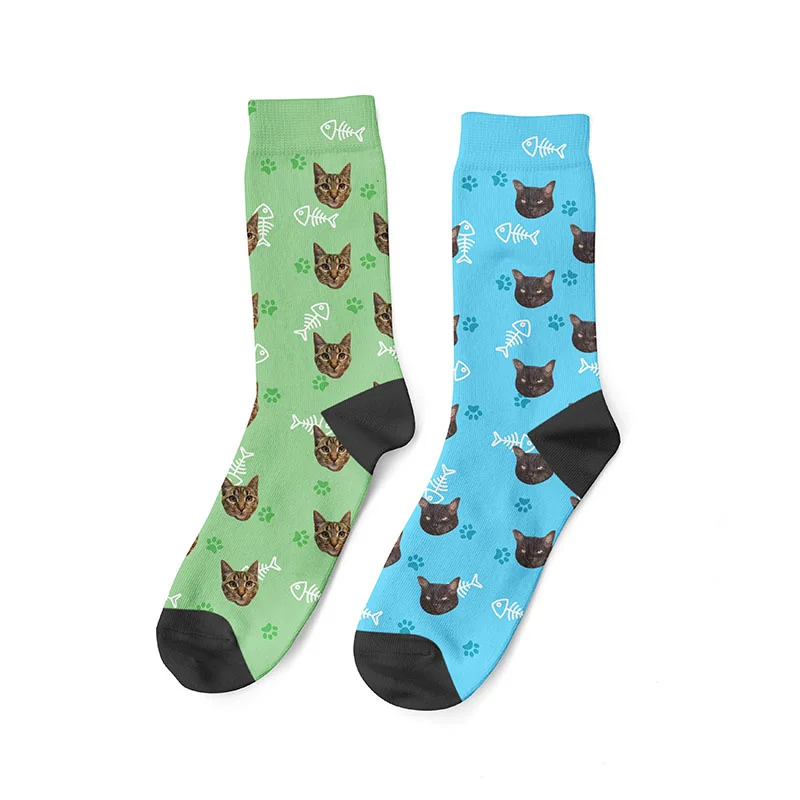 Summer Women Socks Funny Mens Pets Custom DIY Logo Dress Unisex 3D Print Customized Photo Printing Crew Cat Dog Socks