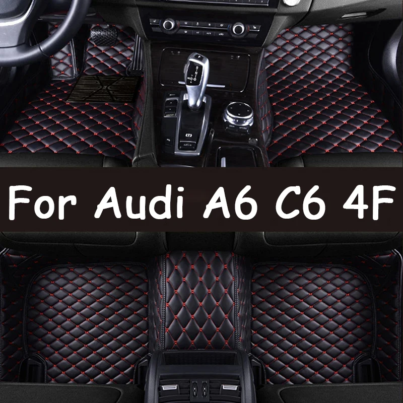 Car Mats Floor For Audi A6 C6 4F 2004~2011 5 Seater Dirt-resistant Floor Mats Interior Decoration Tapis Voiture Car Accessories