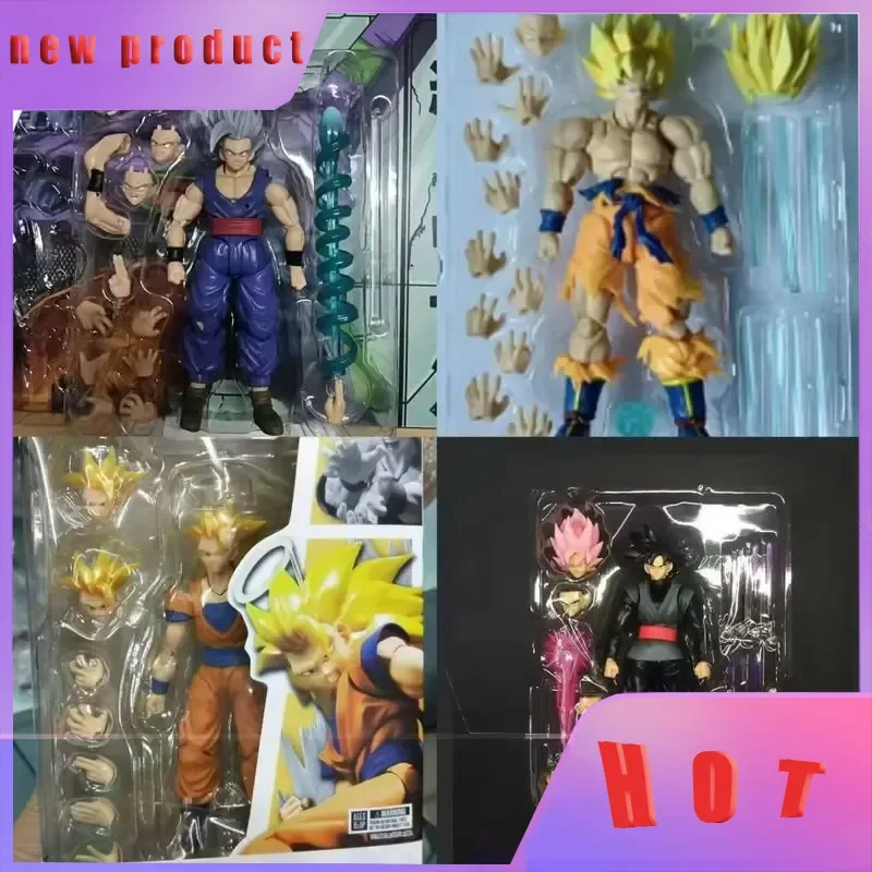 Figura de Acción Articulada Dragon Ball SHF, Super Saiyan Goku Beast Gohan, Piezas Intercambiables, Colección de Anime, Juguetes Decorativos