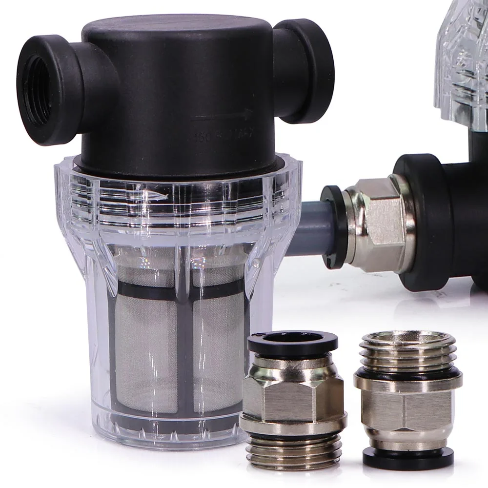 

80 Mesh Garden Hose Prefilter OD 6-16mm Quick Connector Stainless Steel Filter Screen Irrigation Water PE Pipe Tube Percolator