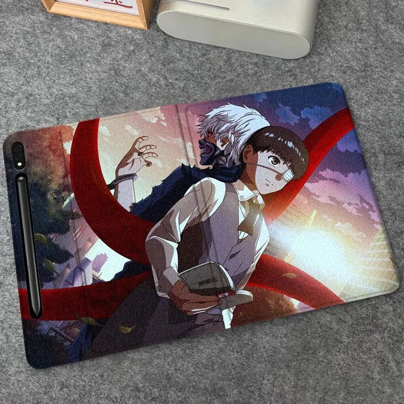 طوكيو الغول الفن الهزلي شعبية لسامسونج غالاكسي تبويب S9 S10 S6 S7 S8 FE زائد لايت بوصة غطاء قابل للطي اللوحي