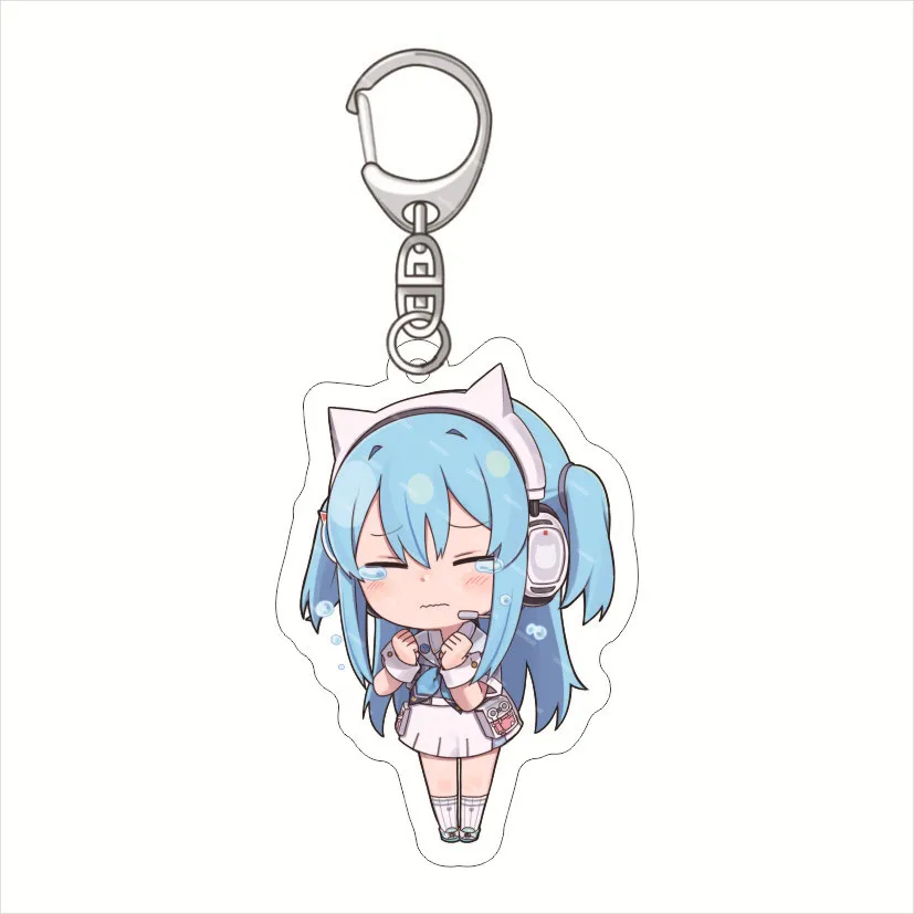 8CM NIKKE The Goddess of Victory KeyChain Men Anime Key Chain Women Acrylic Key Ring Quency Pendant Girl Gift Accesorios