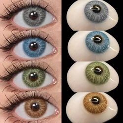 EYESHARE 2pcs New Colored Contacts Lenses Natural Blue Lense Brown Eye Contacts Lenses Yearly Use Fashion Lenses Beauty Pupils