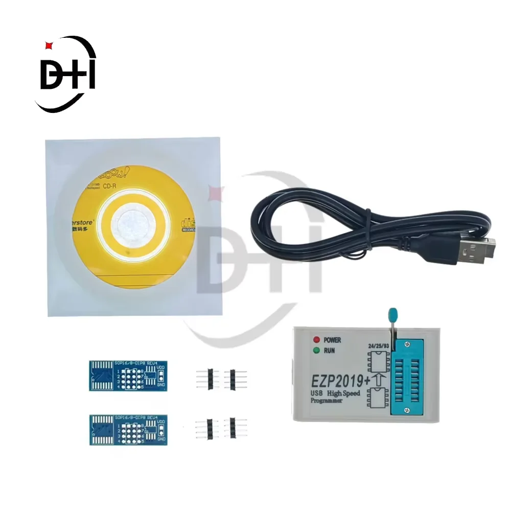 EZP2019 High-speed USB SPI Programmer EZP 2019 Support24 25 93 EEPROM 25 Flash BIOS Chip full set with 12 Adapters