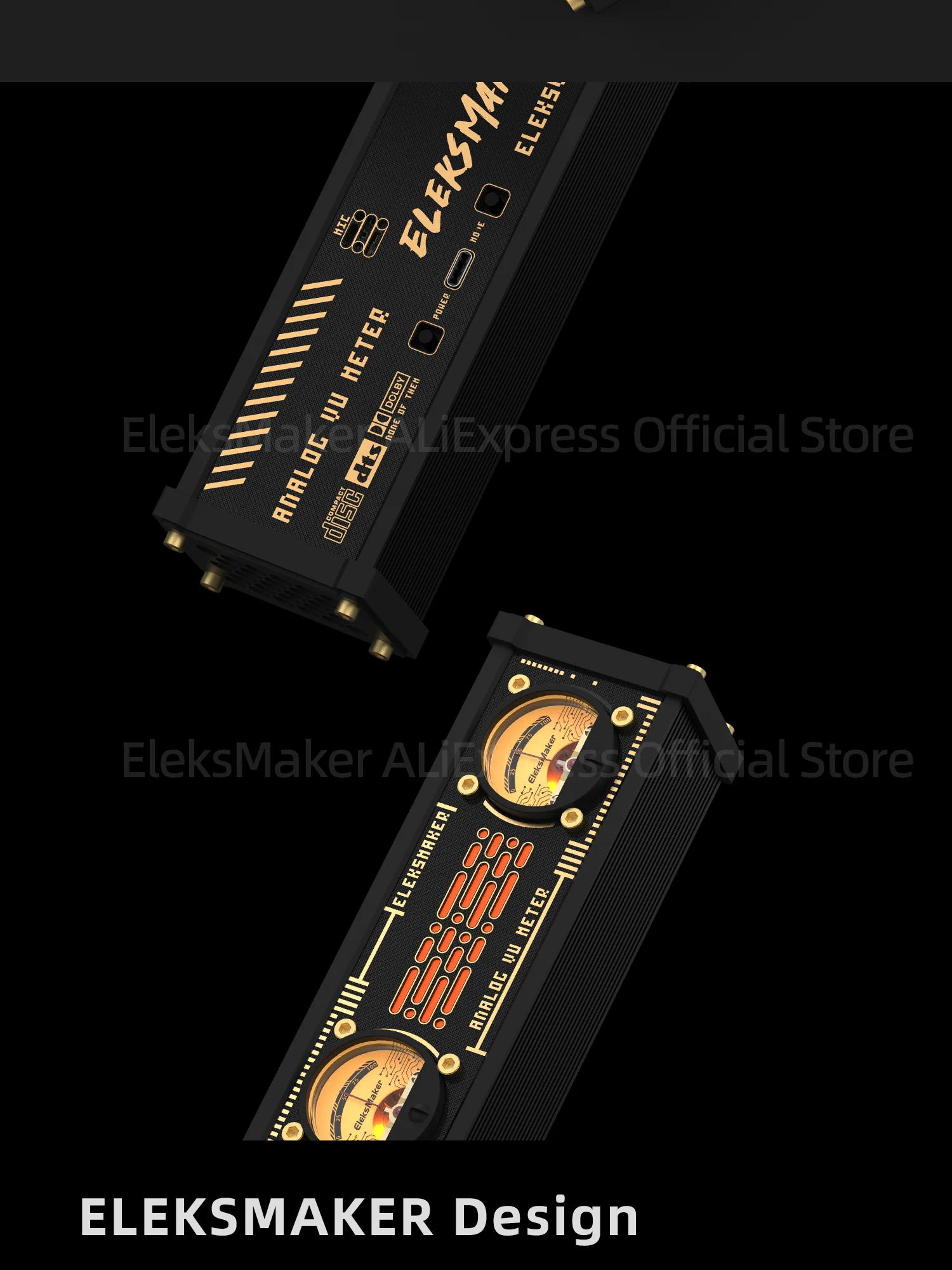 Eleksmaker Eleksvu2 level meter, pickup meter, pickup lamp, RGB light level, voice controller, VU meter head with backlight