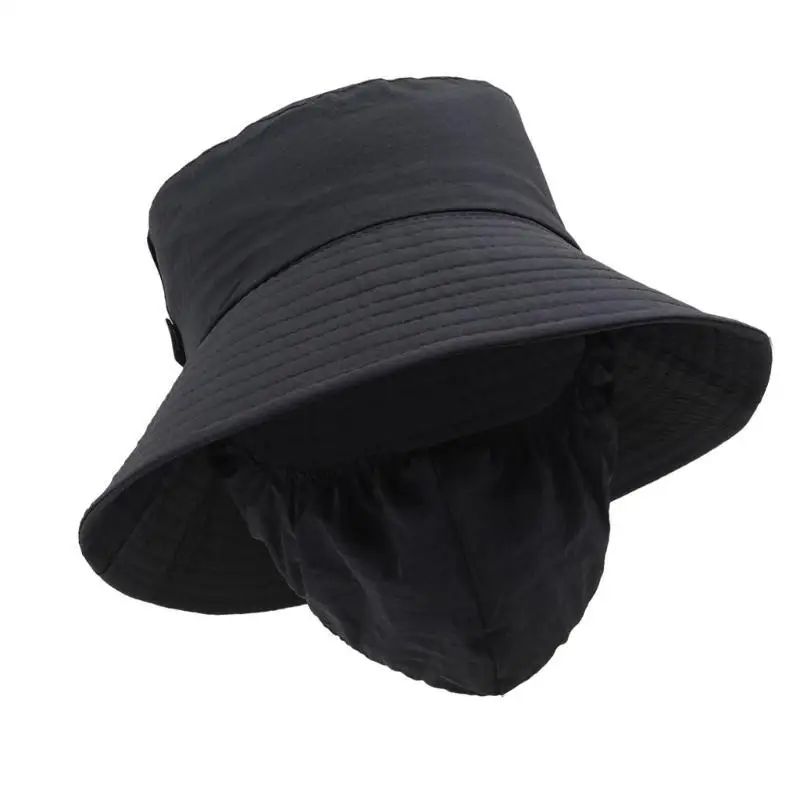 

31BB Portable Bucket Hat Daily Wear Sunshade Hat with Mask Fisherman Hat Gift for Camping Climbing Camping Lovers