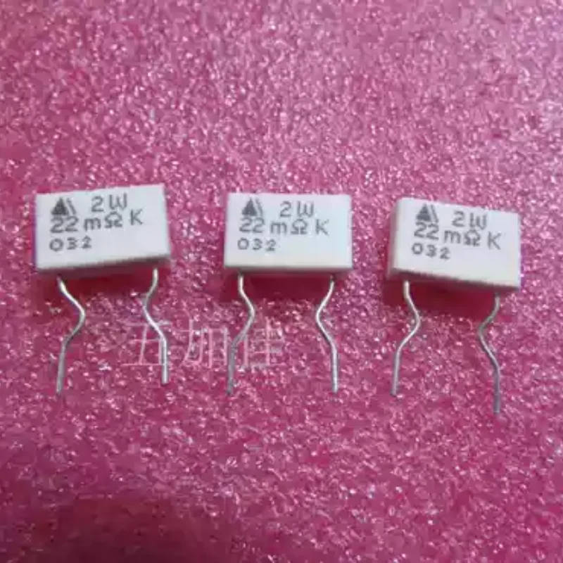10-100pcs imported 22m Ω K 0.022R R022 10% 2W cement resistor