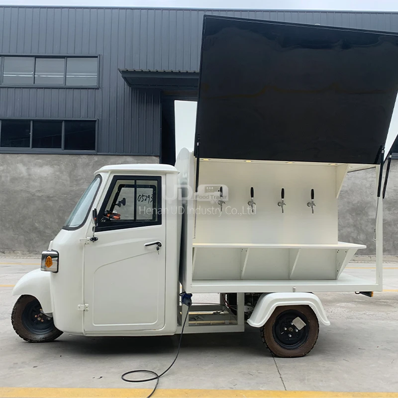 Vintage Piaggio Ape Bar Food Truck Mobile Food Truck Tuk Tuk Outdoor Snack Drink Cart and Electric Car for Coffee