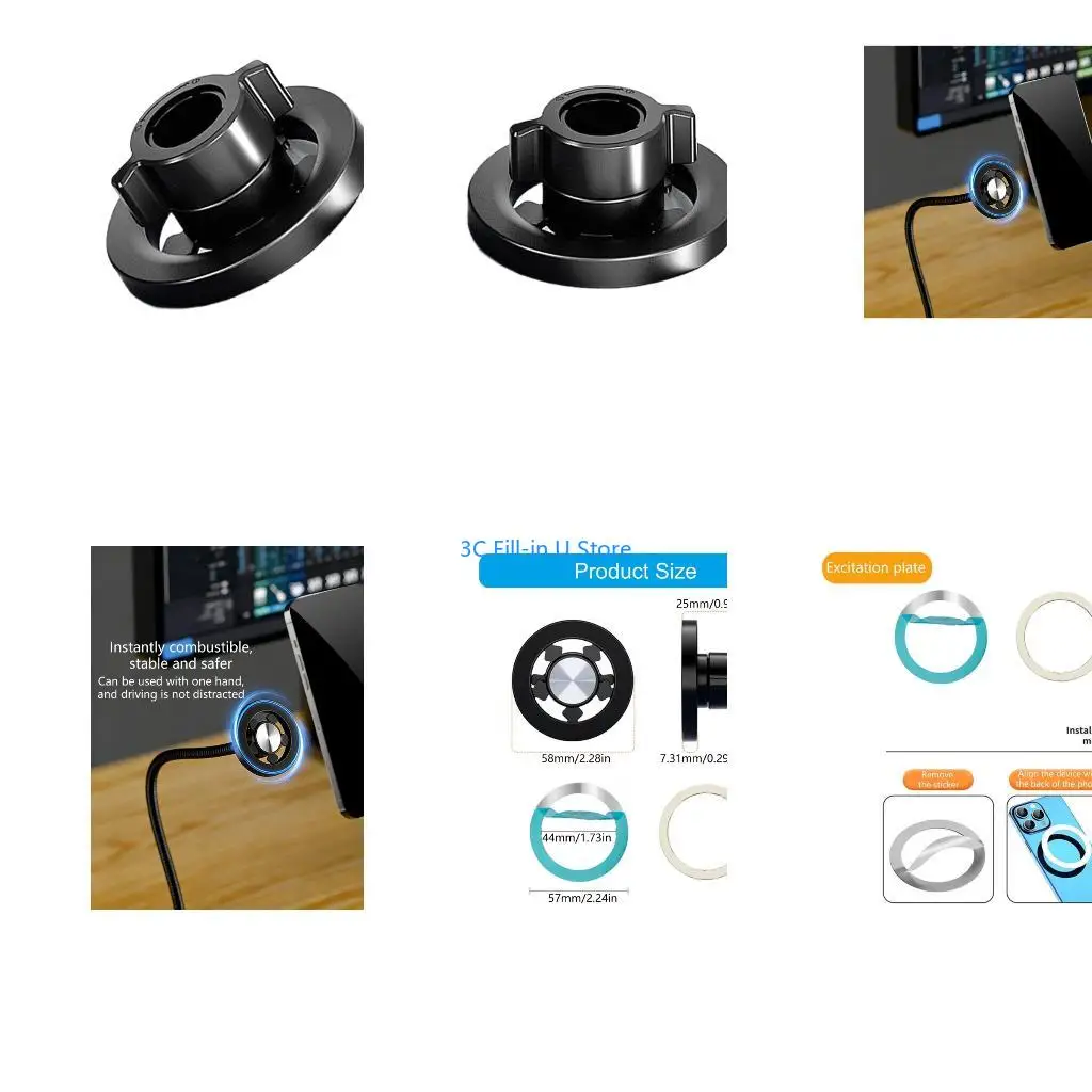 G8TA Universal Phone Stand 17mm Ball Head Socket for Stable Positioning