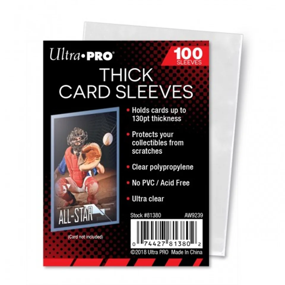 ultra pro card sleeves for thick cards Designed for thick Ultra Pro Thick Card Sleeves