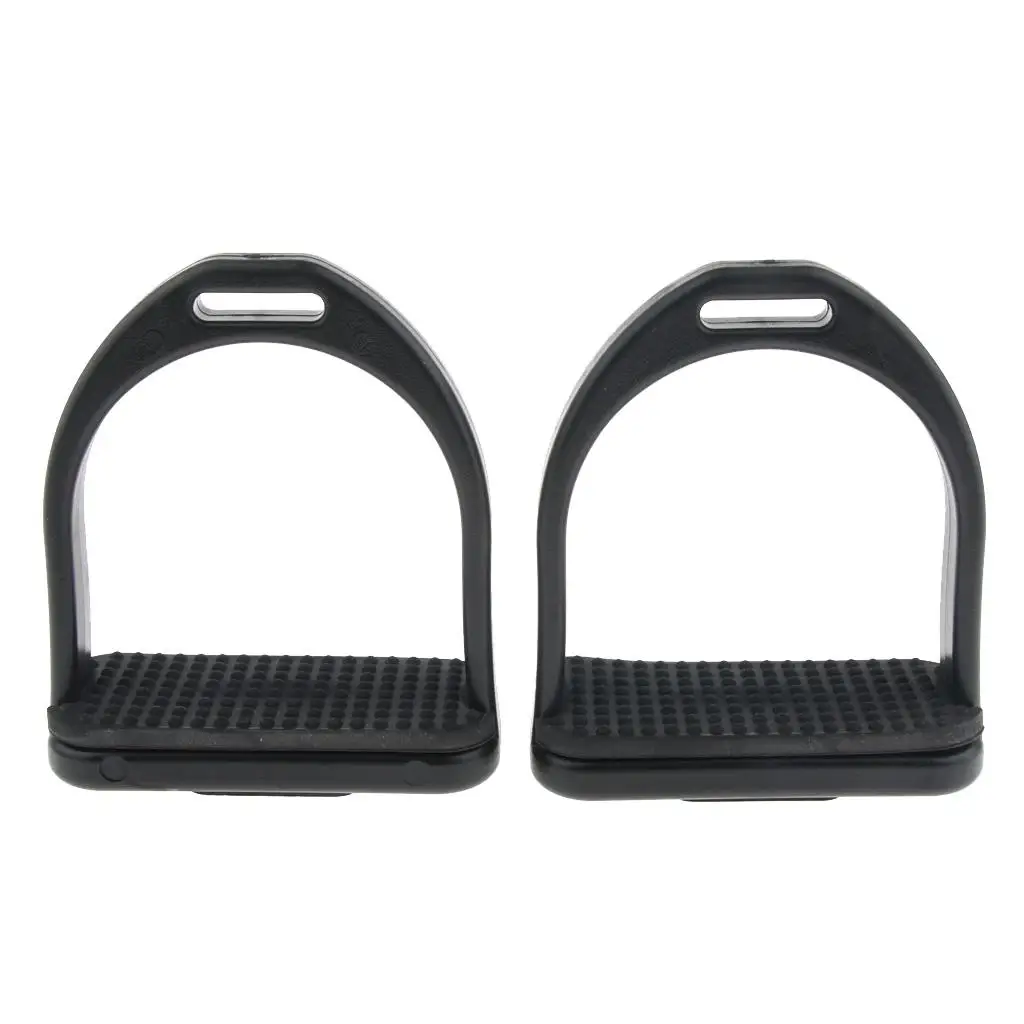 Western Horse Ridding Stirrups with Rubber Pads And Wide Track Stirrups for