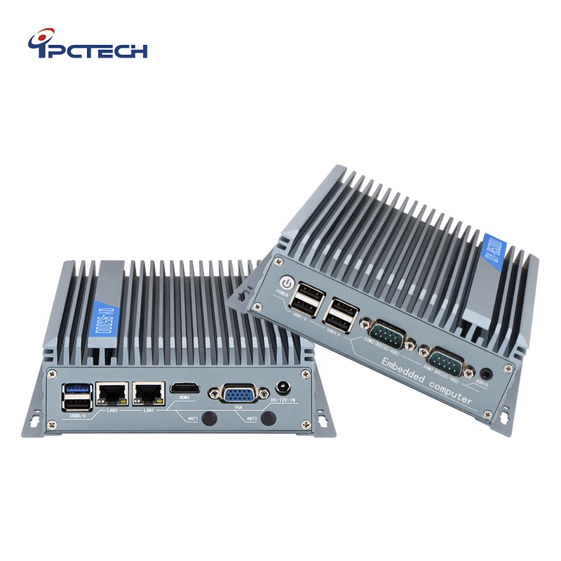 

J4105 / J4125 Industrial Fanless Mini Box PC Embedded Computer With 1*DDR IIII-3200 MHZ,up To 16GB