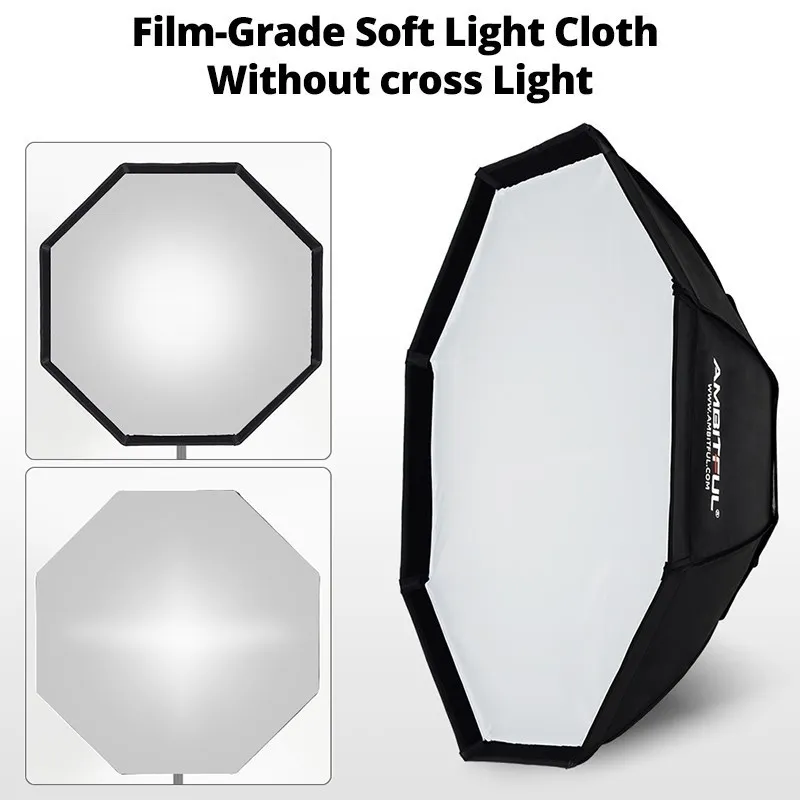 AMBITFUL 60x90cm 22x90cm 30x120cm 35x160cm 95cm Rectangular Octagonal Honeycomb Grid Softbox for Bowens Studio Flash Softbox