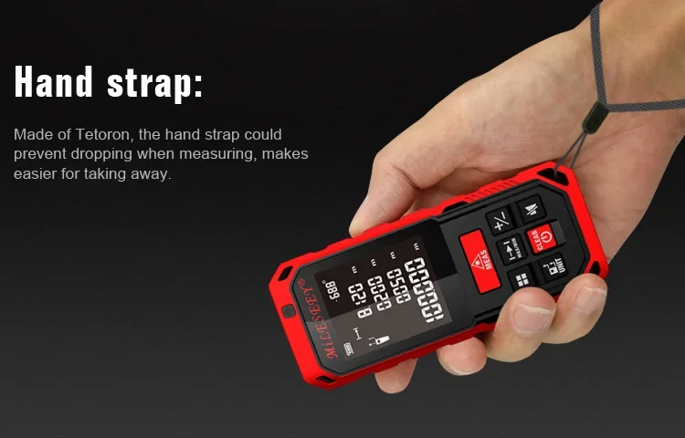 Latest Mileseey 50M 70M 100M 120M Rechargeable Laser Rangefinder New Laser Distance Meter Laser Measure Angle Tools Diastimeter