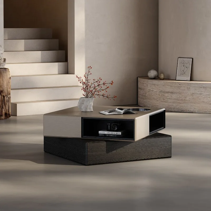 Folding shadow #Italian coffee table living room home modern simple rotation creative designer small apartment light luxury