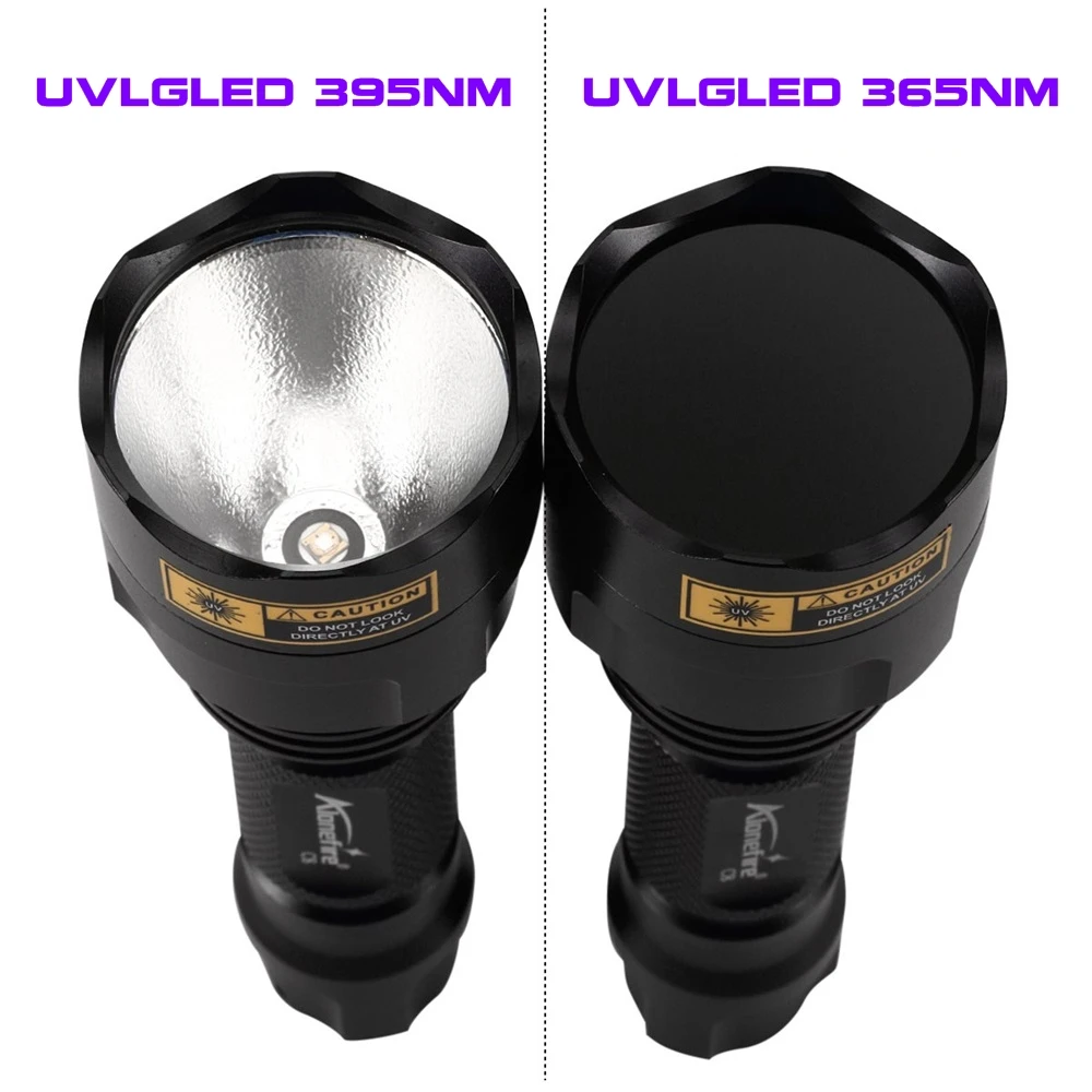 LGUV 365 395nm LED Flashlight Ultraviolet Invisible Ink Marker Cat Dog Urine Tinea Leakage Ore Money Scorpion Fluorescence Torch