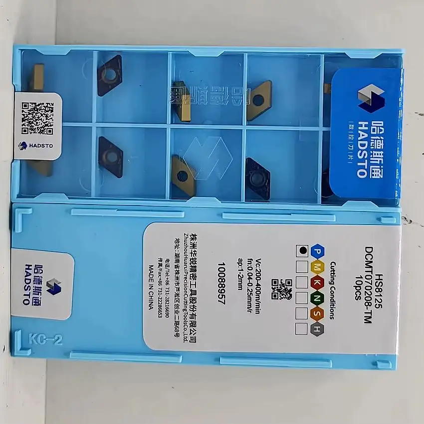 

DCMT070208-TM HS8125 DCMT070208-TM HADSTO HS8125 DCMT070208-TM DCMT21.52 CNC carbide inserts Turning insert For Steel 10pcs/box