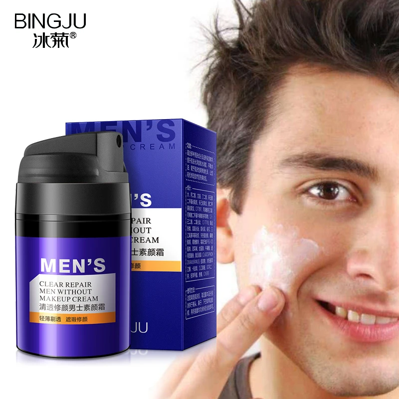 Crema facial Natural para el cuidado de la piel para hombres, hidratante profunda, control de aceite, Base blanqueadora, maquillaje hidratante, antiedad, crema de día antiarrugas