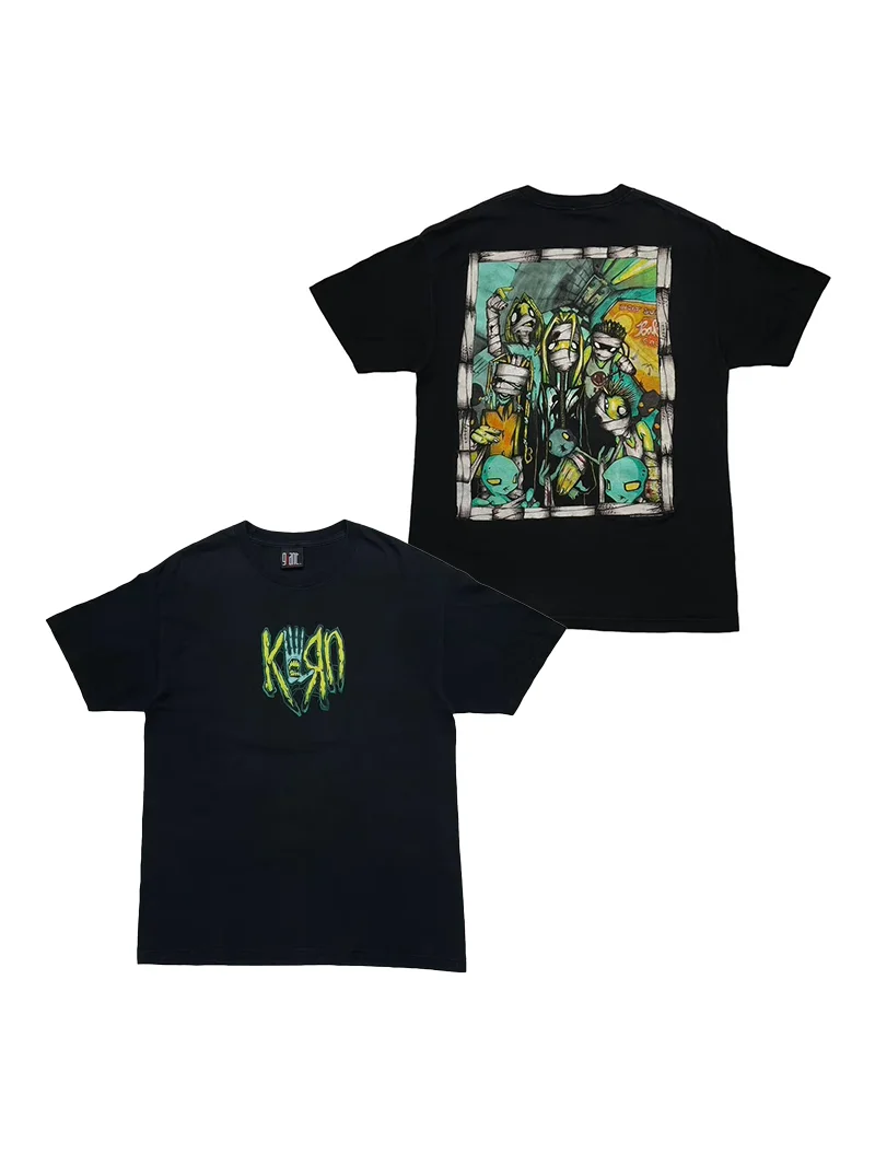 

Korn Band American Retro High Street Men's ort Sve Pure Cotton Direct Spray T-irt Breathable Sweat Absorbent Comfortable