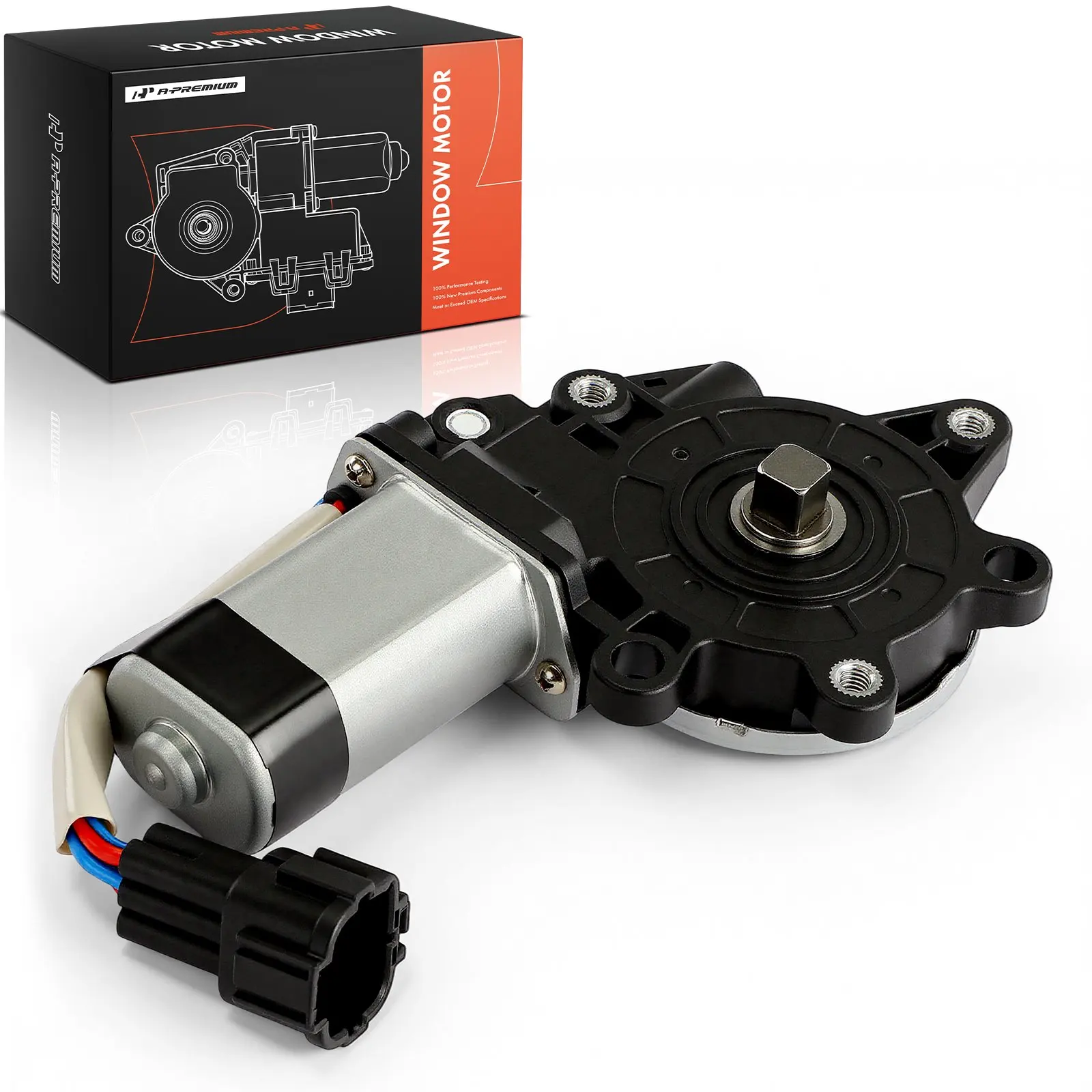 A-Premium Front Right Passenger Side Window Motor with Anti-Clip for Nissan Pathfinder 2007-2012