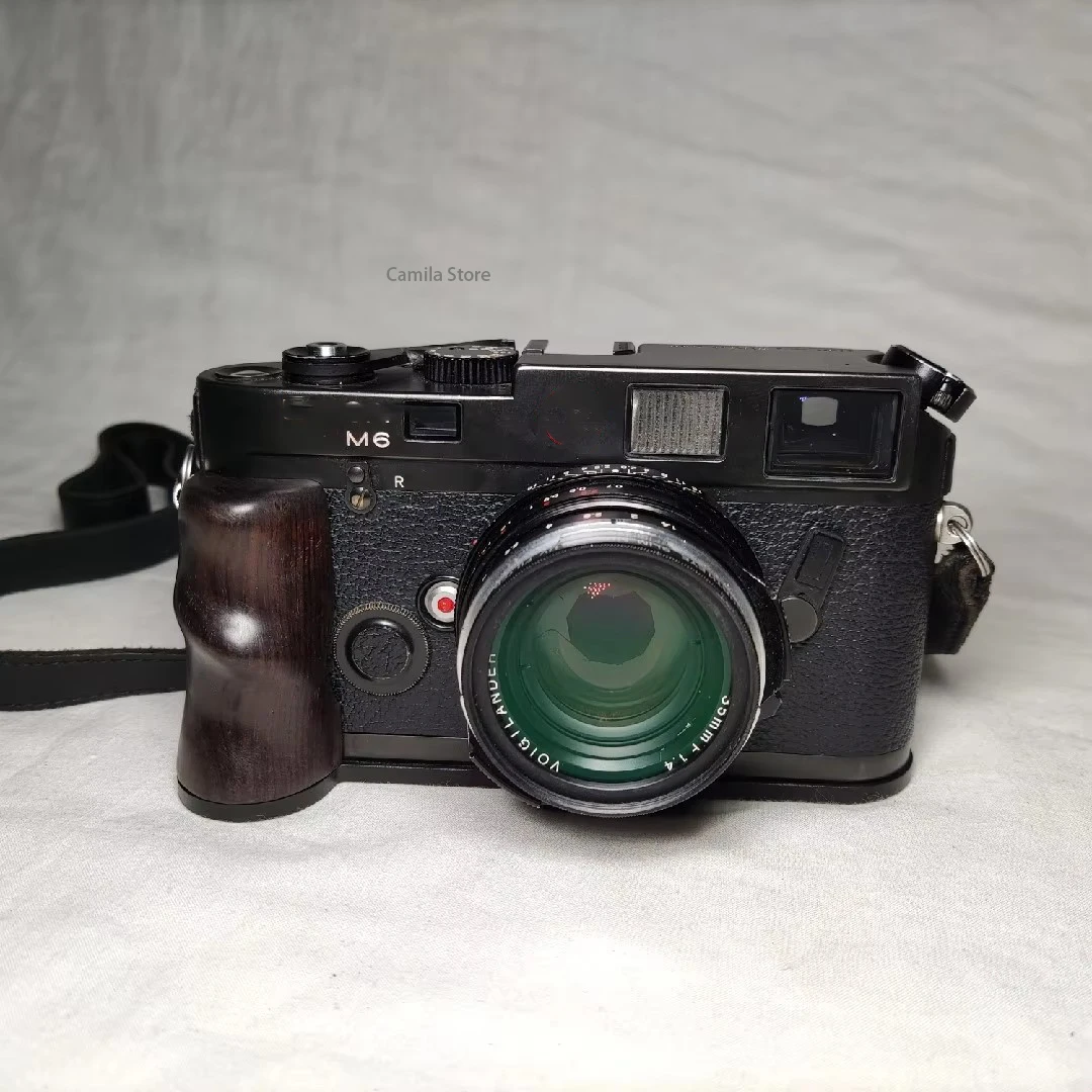 New ultra-light ebony wooden L Type Bracket Tripod Ball head Plate Base Grip Handle For leica M6 M7 MP Camera accessories