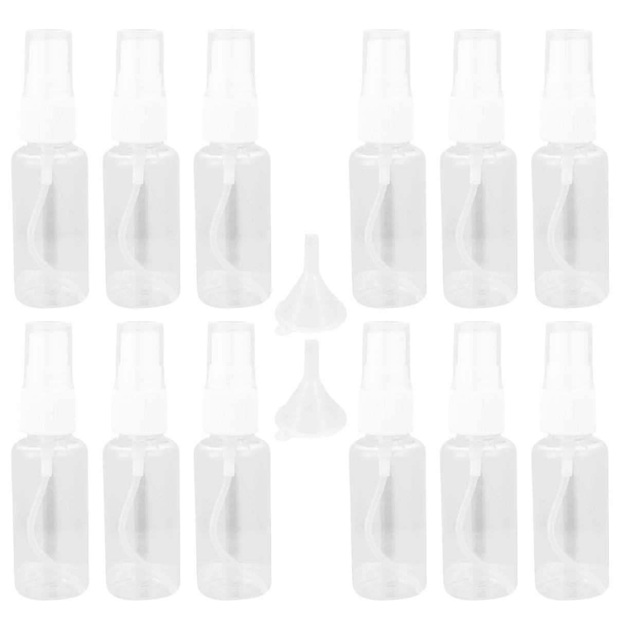 

14pcs Bottles Travel Size PET Material Reusable Refillable Spray Storage Containers Perfume Dispenser Compact Design