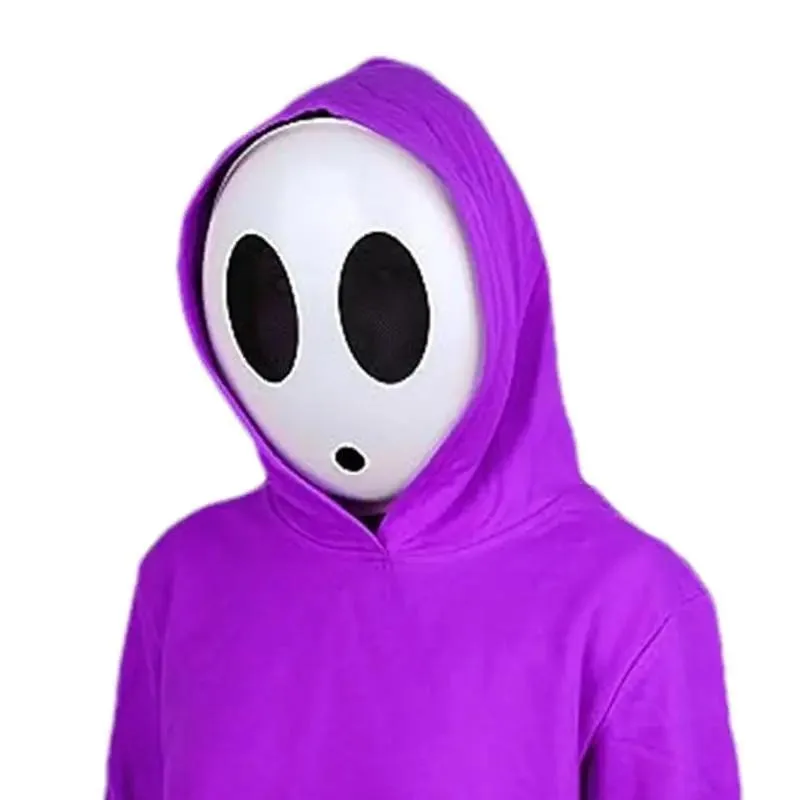 Cute Shy Guy Mask Halloween Cosplay Prop Interesting Styling Face Mask Party Masquerade Accessories Game Character Cosplay Mask