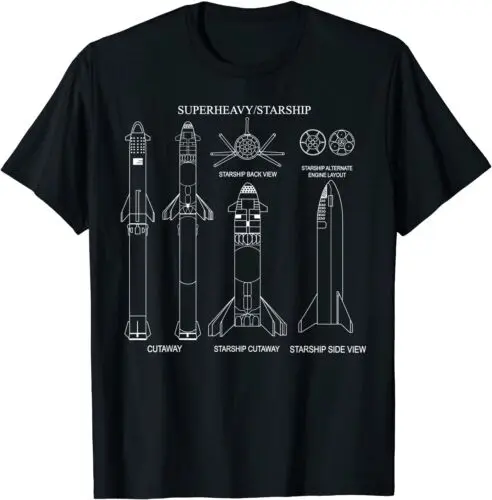 NEW LIMITED Starship SN15 To The Moon T-Shirt