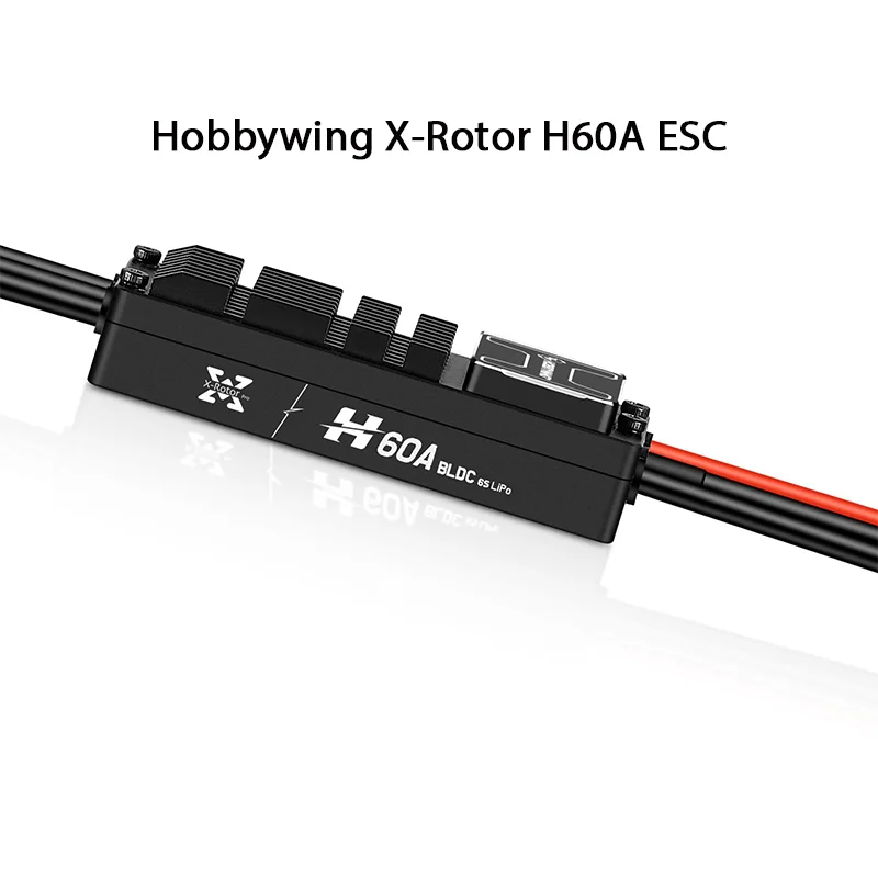 Hobbywing X-Rotor H60A 60A Peak Brushless ESC 6S-14S BLDC FOC 25A 40A Continuous Current High Efficient Heat Dissipation
