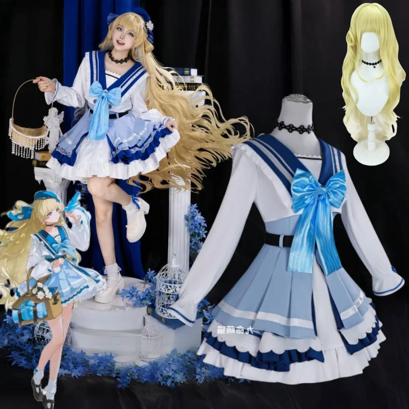 

Game Wuthering Waves Phoebe Cosplay Costume Linkage Dress Wig Hat Headwear Suit for Women Girl Halloween Anime Party Cos Outfits