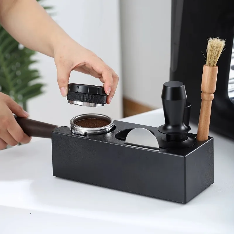 Vertical multifunctional ABS powder press holder, powderer press hammer base, coffee machine handle stand, coffee utensils